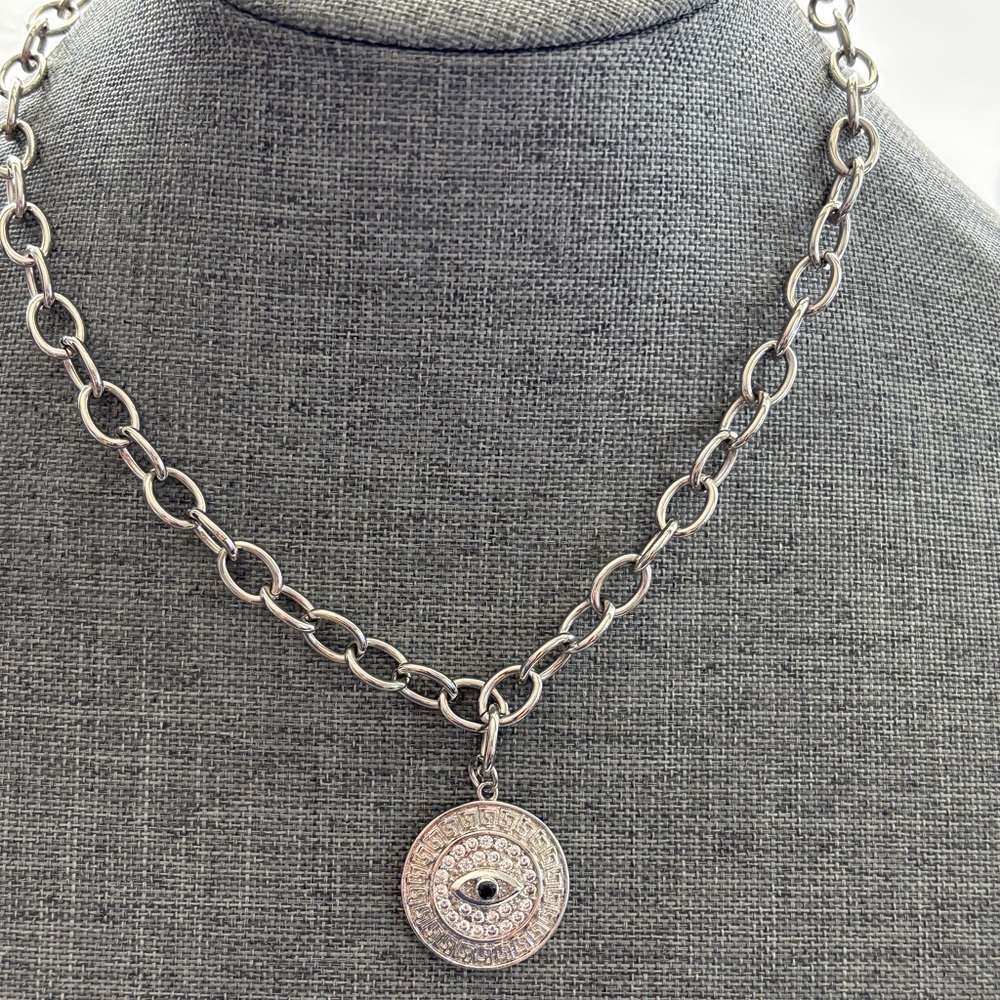 Mystic Eye Silver Pendant Necklace